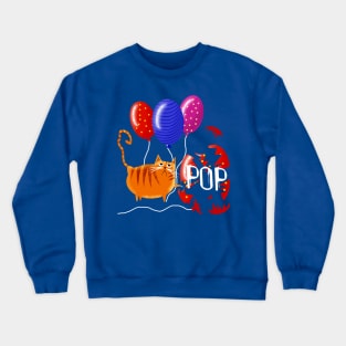 Cat Party Pooper Crewneck Sweatshirt